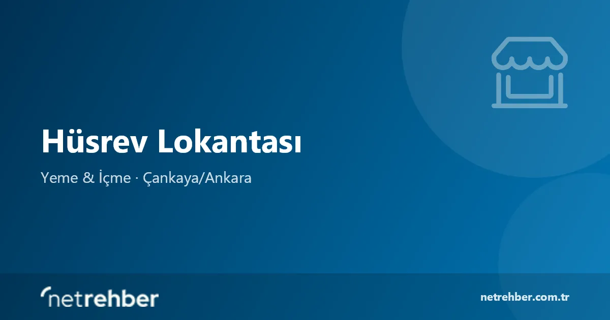 Hüsrev Lokantası kapak görseli