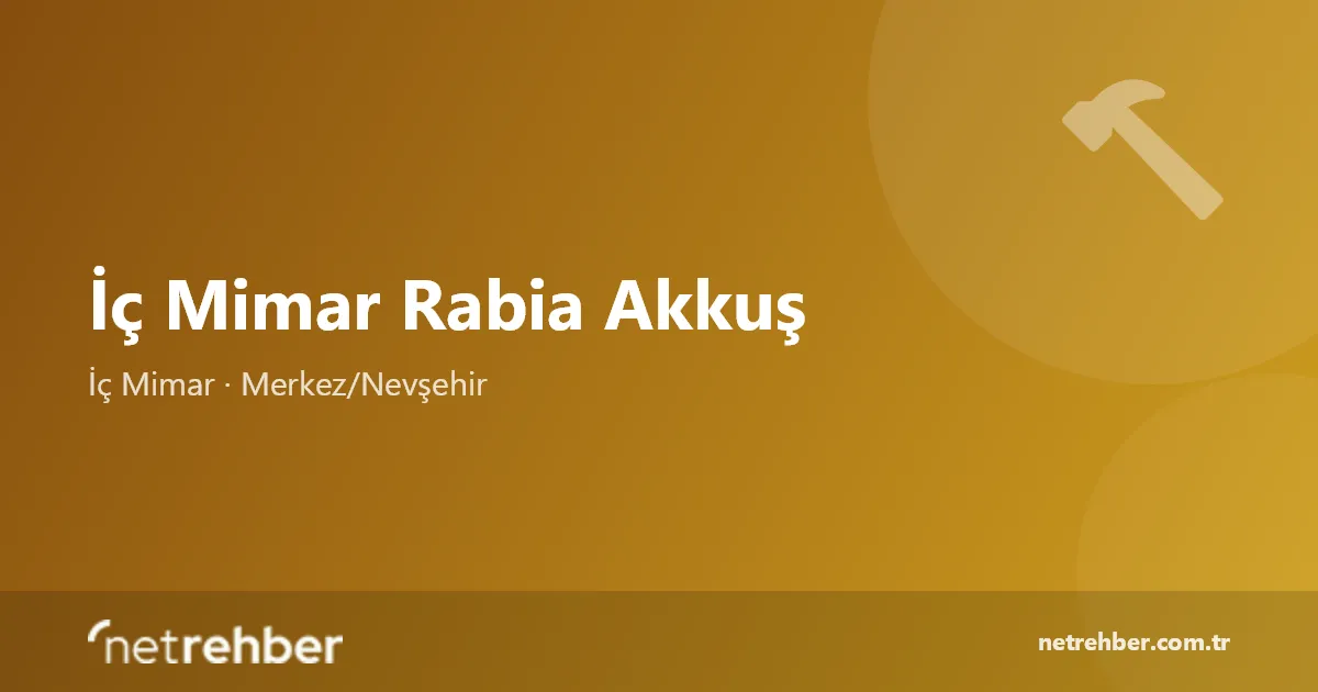 İç Mimar Rabia Akkuş kapak görseli