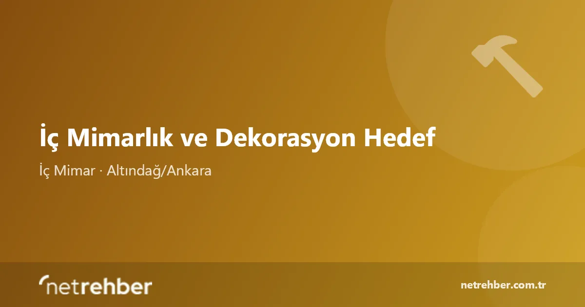 İç Mimarlık ve Dekorasyon Hedef kapak görseli