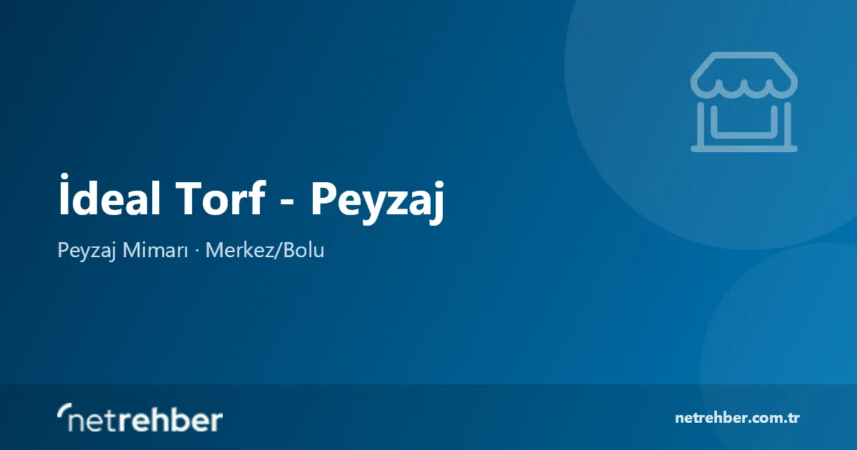 İdeal Torf - Peyzaj kapak görseli