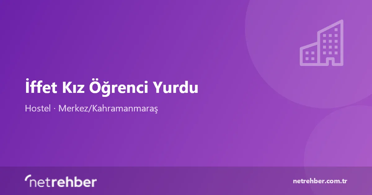 İffet Kız Öğrenci Yurdu kapak görseli