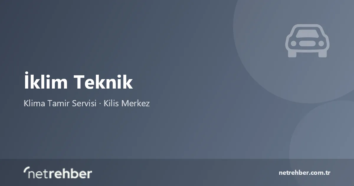 İklim Teknik kapak görseli