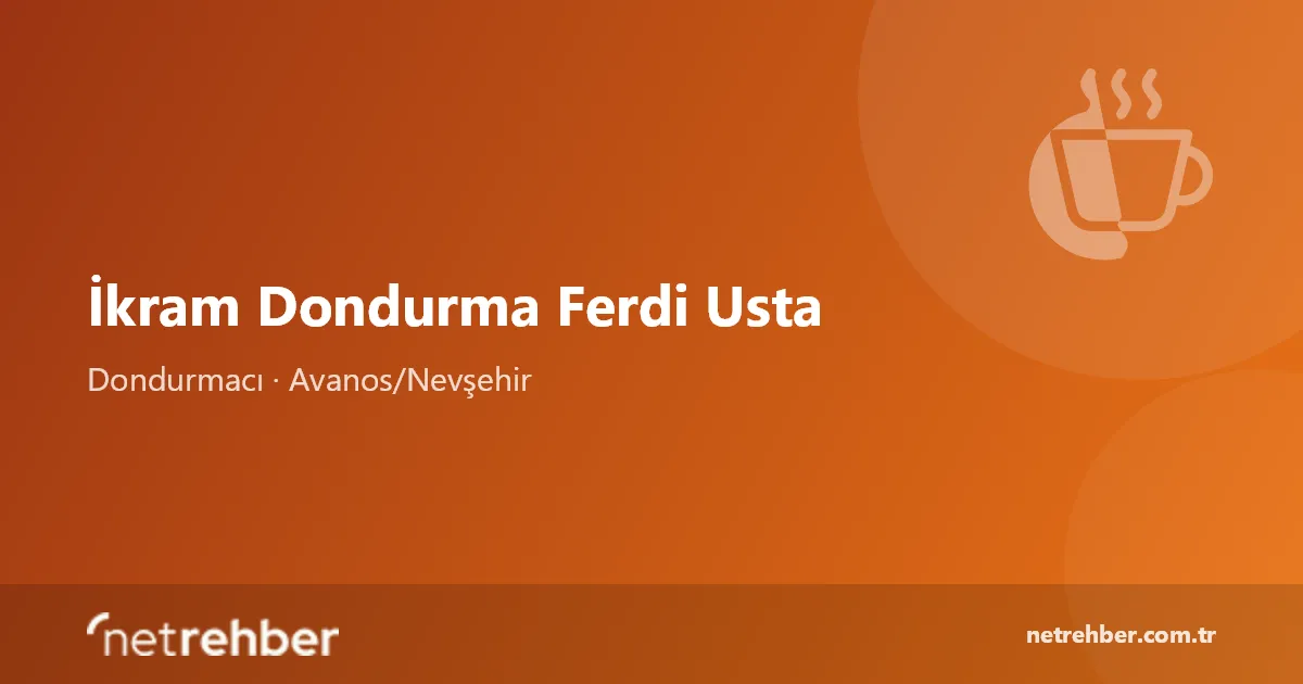 İkram Dondurma Ferdi Usta kapak görseli