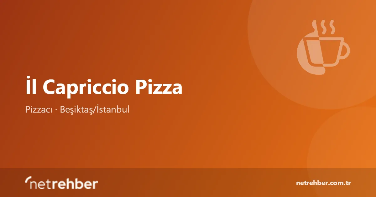 İl Capriccio Pizza kapak görseli