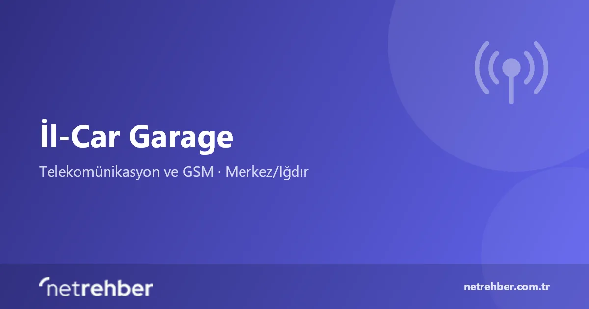 İl-Car Garage kapak görseli