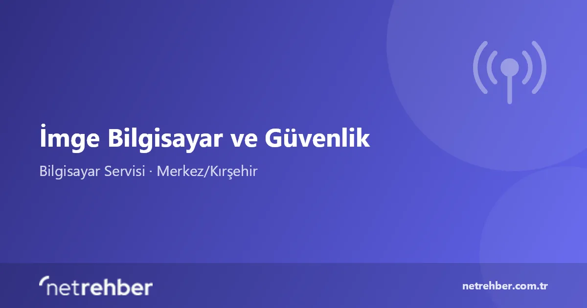 İmge Bilgisayar ve Güvenlik kapak görseli