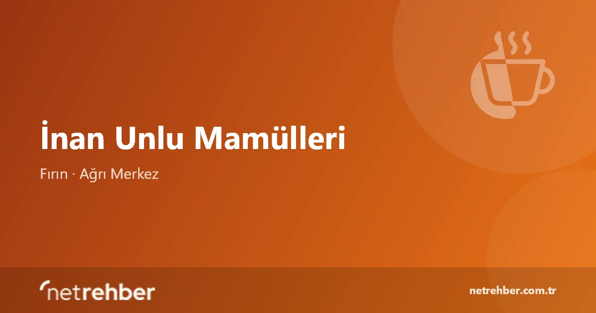 İnan Unlu Mamülleri kapak görseli