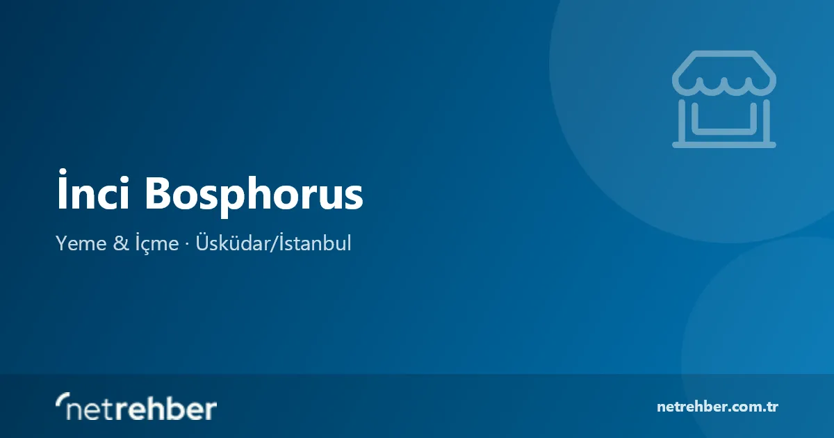İnci Bosphorus kapak görseli