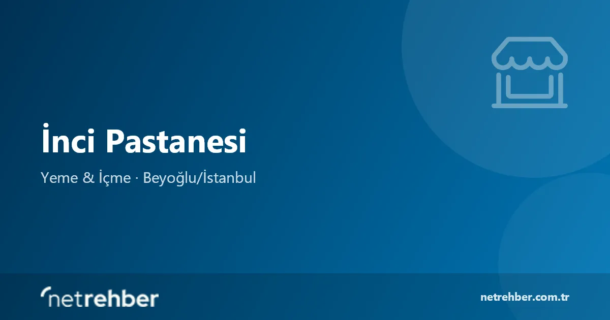 İnci Pastanesi kapak görseli