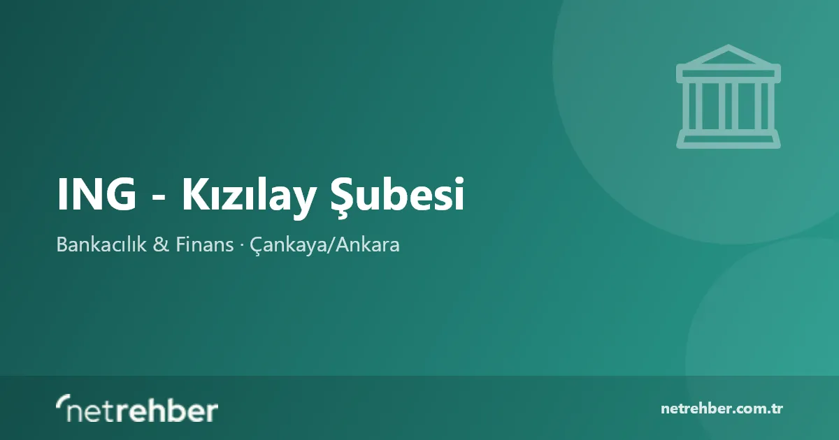ING - Kızılay Şubesi kapak görseli