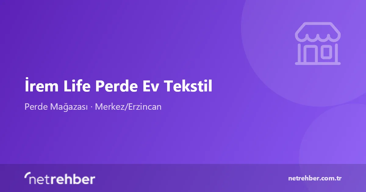 İrem Life Perde Ev Tekstil kapak görseli