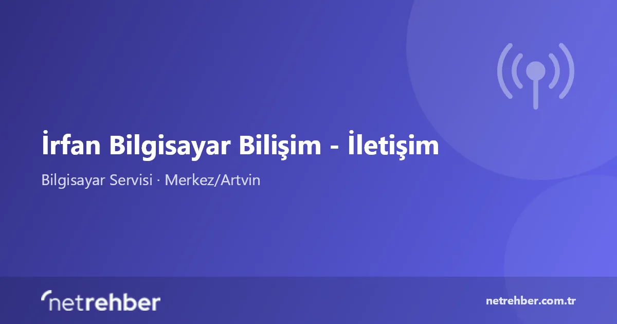 İrfan Bilgisayar Bilişim - İletişim kapak görseli