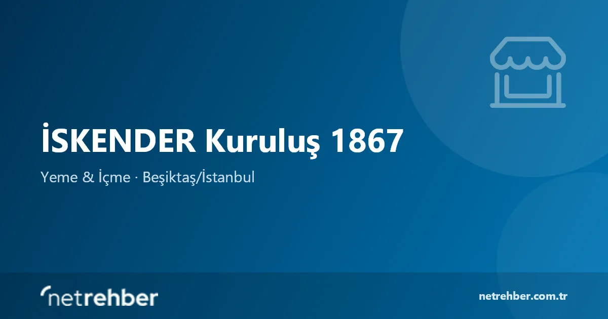 İSKENDER Kuruluş 1867 kapak görseli
