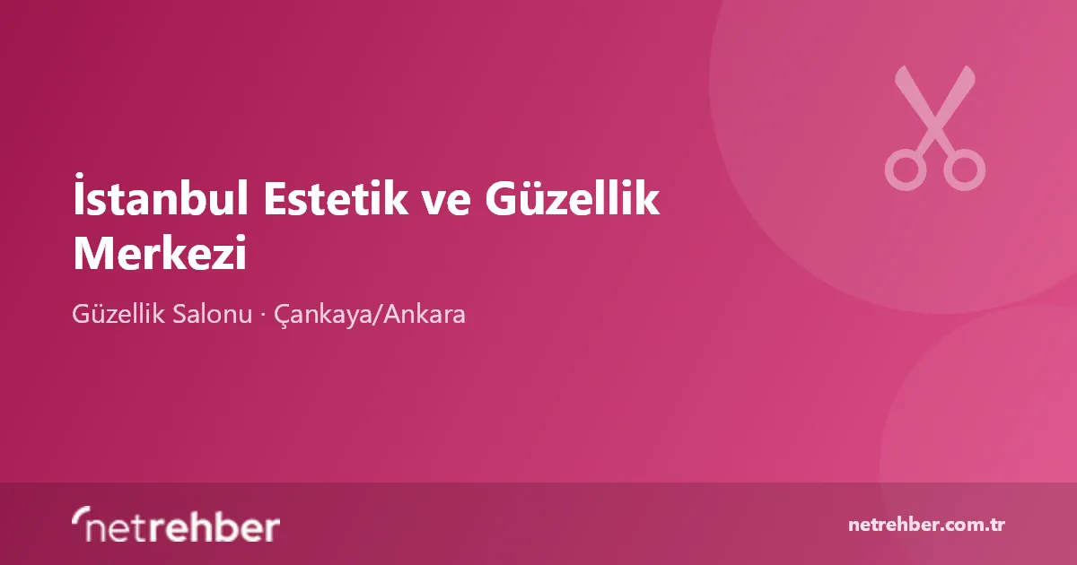 İstanbul Estetik ve Güzellik Merkezi kapak görseli