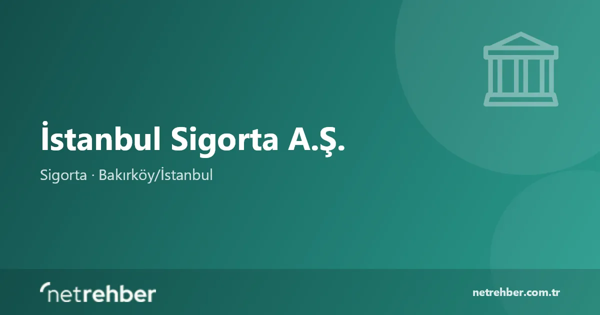İstanbul Sigorta A.Ş. kapak görseli