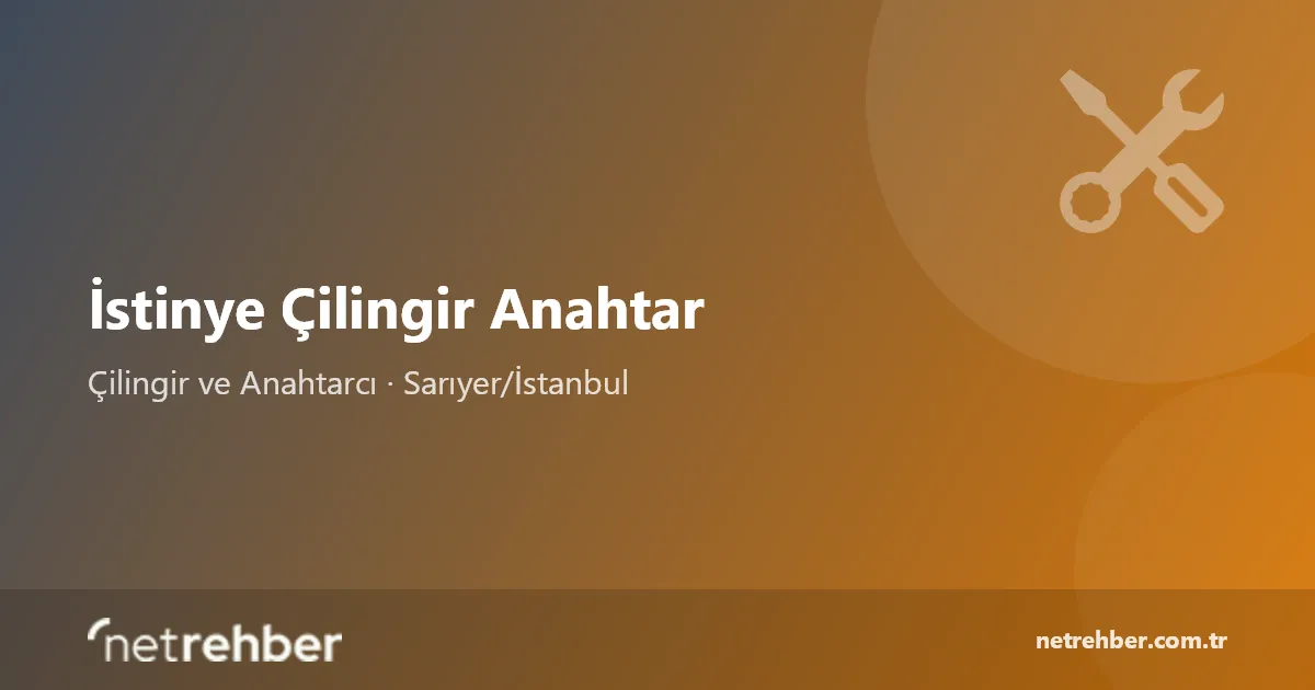 İstinye Çilingir Anahtar kapak görseli