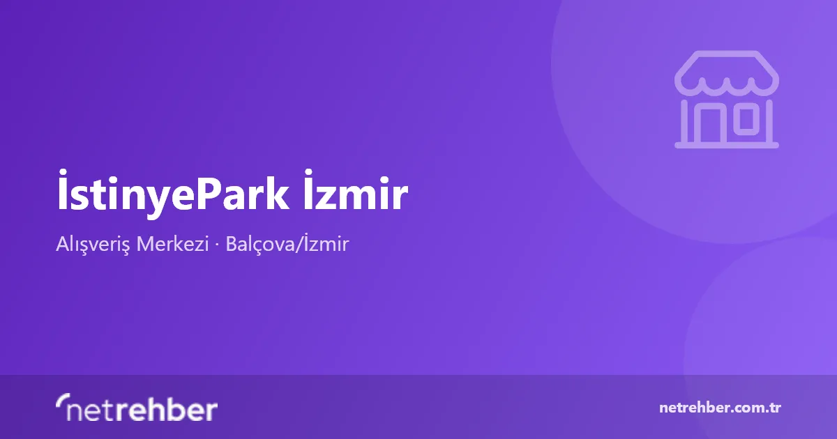 İstinyePark İzmir kapak görseli