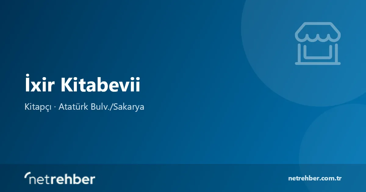 İxir Kitabevii kapak görseli