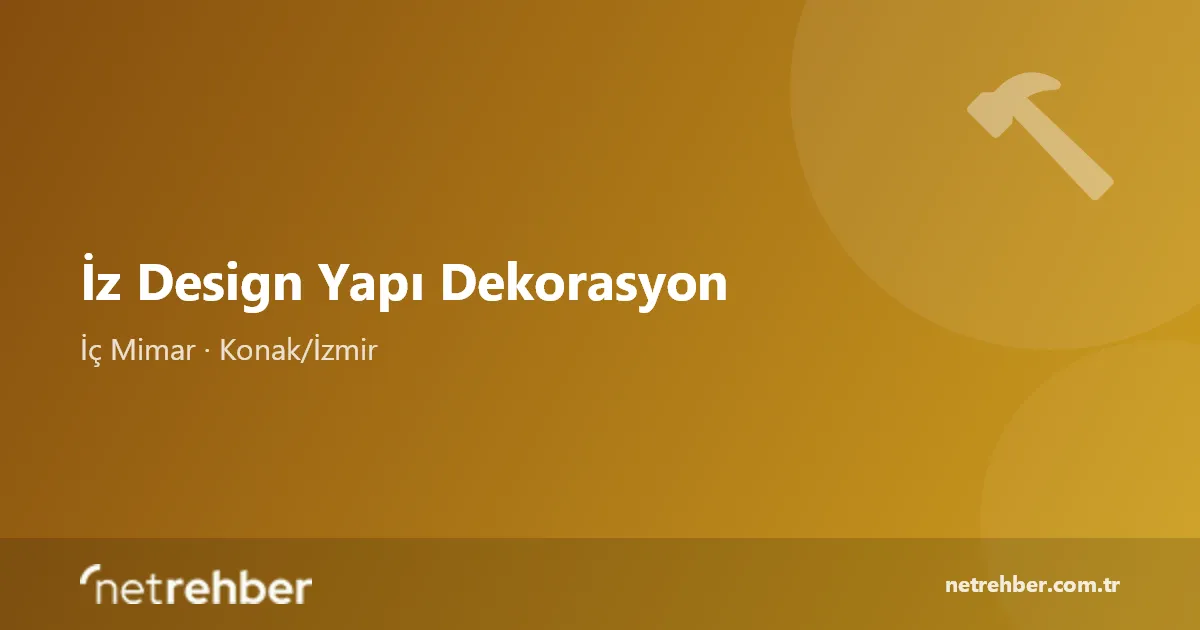 İz Design Yapı Dekorasyon kapak görseli