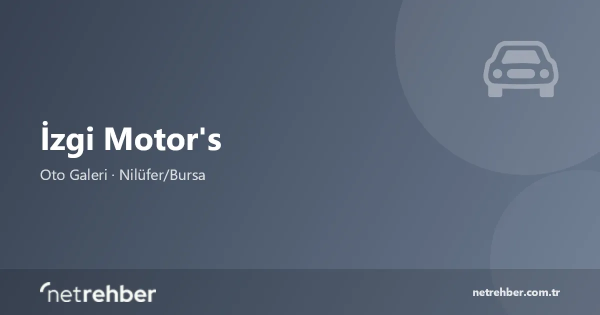 İzgi Motor's kapak görseli