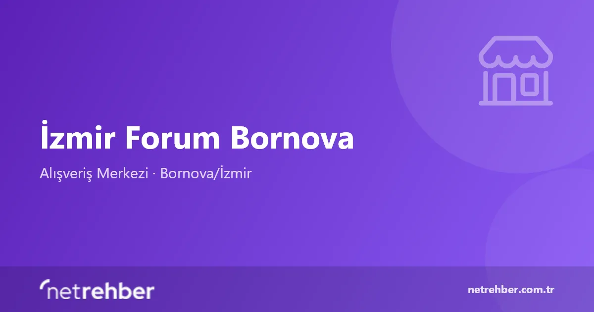 İzmir Forum Bornova kapak görseli