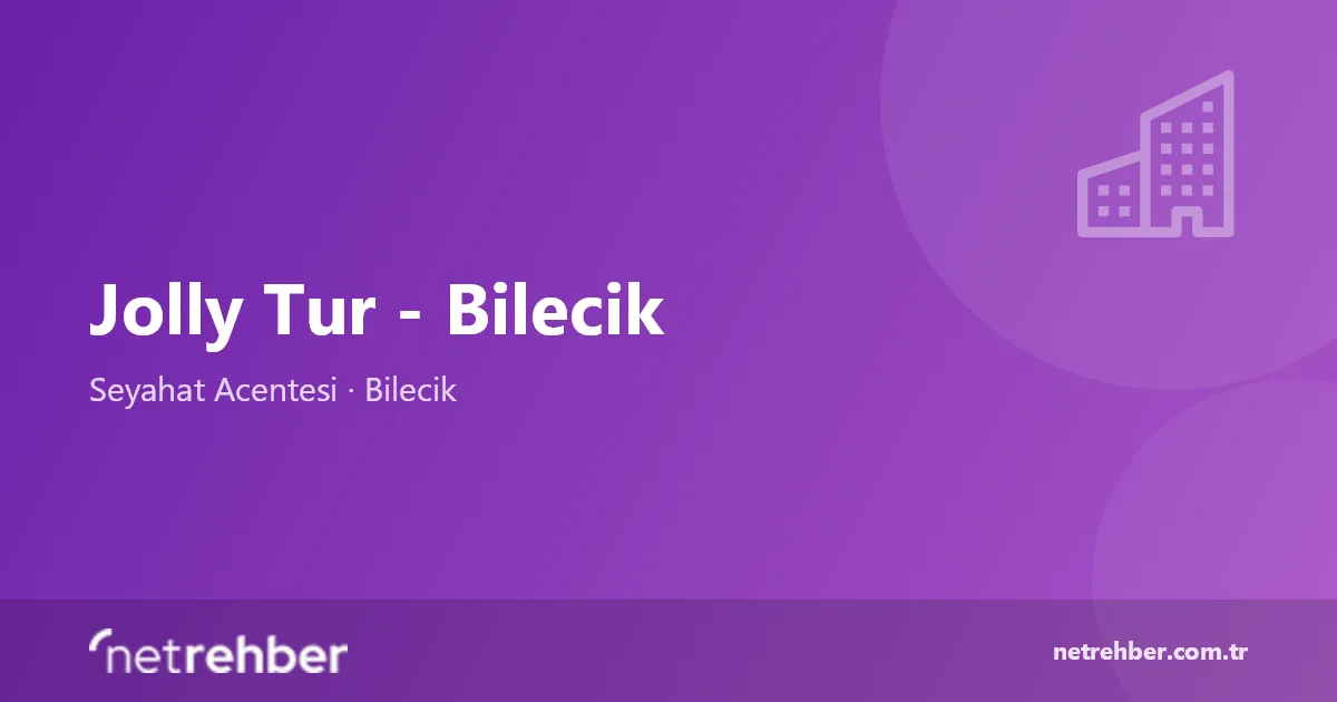 Jolly Tur - Bilecik kapak görseli