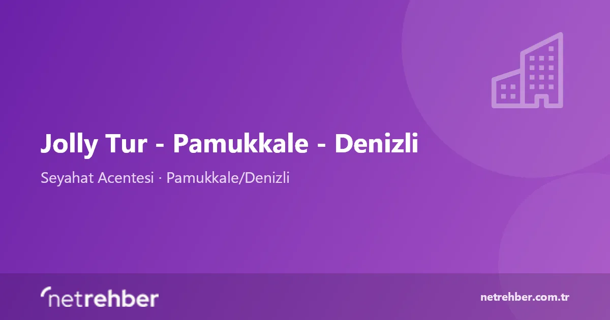 Jolly Tur - Pamukkale - Denizli kapak görseli