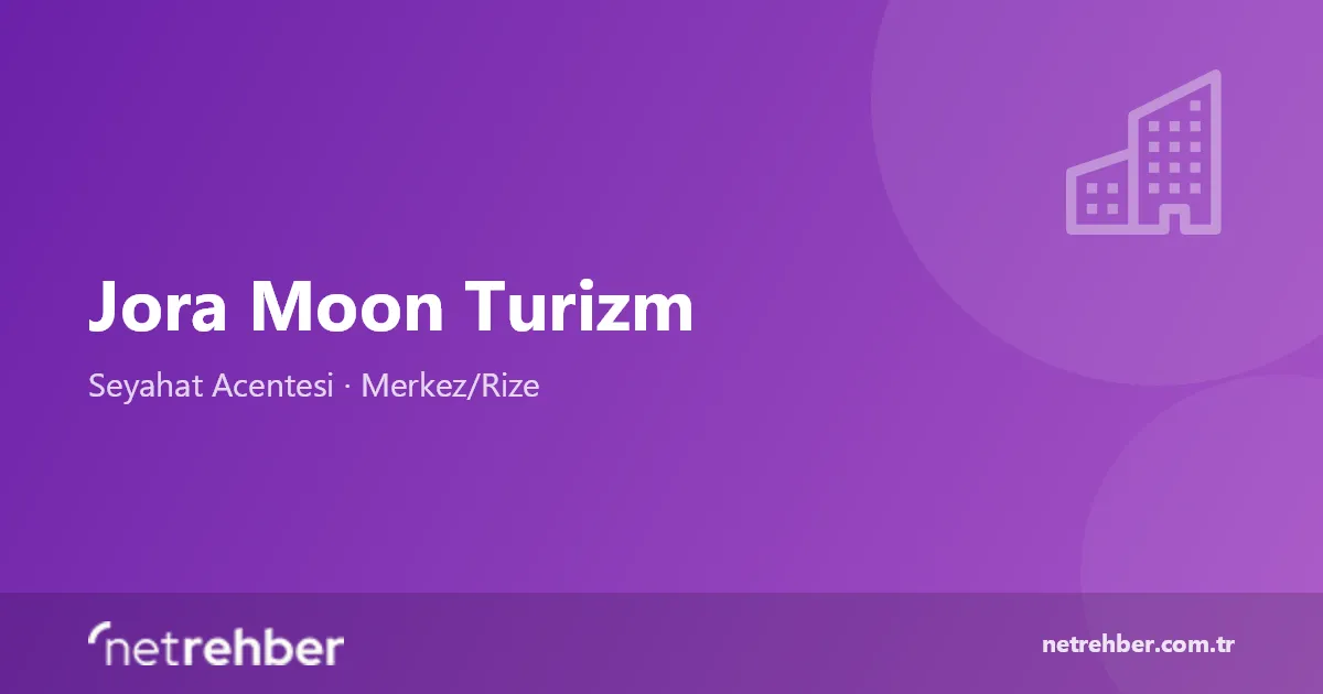 Jora Moon Turizm kapak görseli