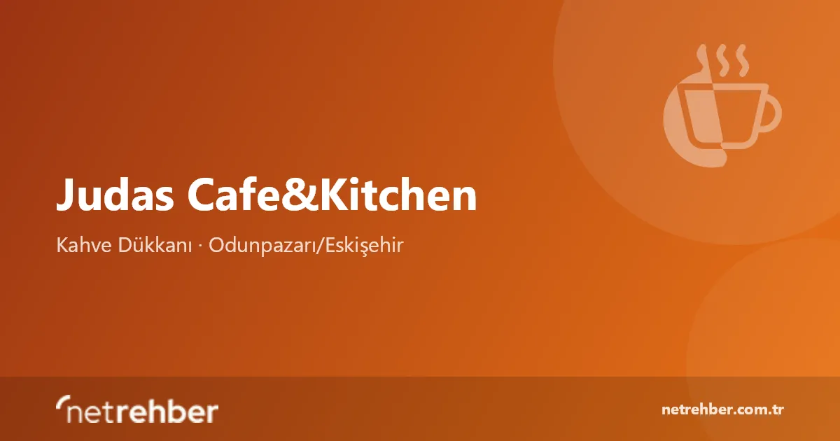 Judas Cafe&Kitchen kapak görseli