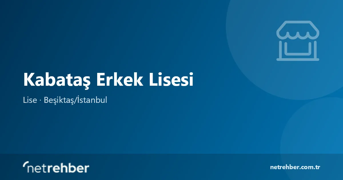 Kabataş Erkek Lisesi kapak görseli
