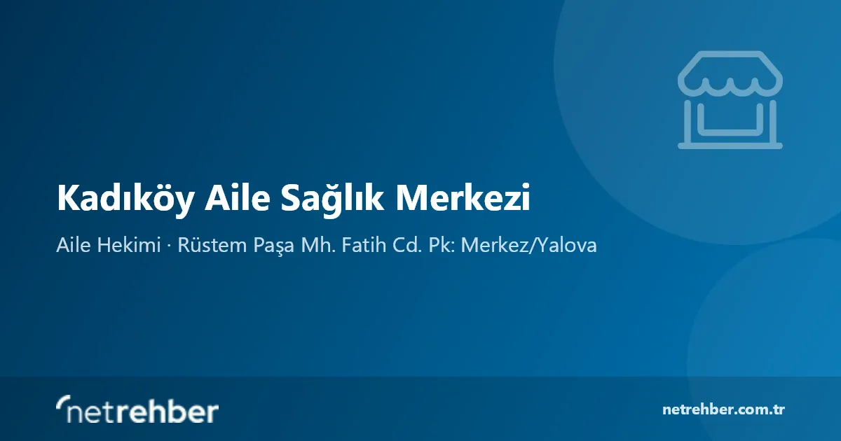 Kadıköy Aile Sağlık Merkezi kapak görseli