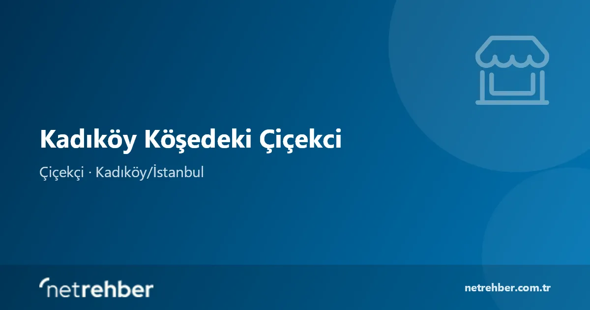 Kadıköy Köşedeki Çiçekci kapak görseli