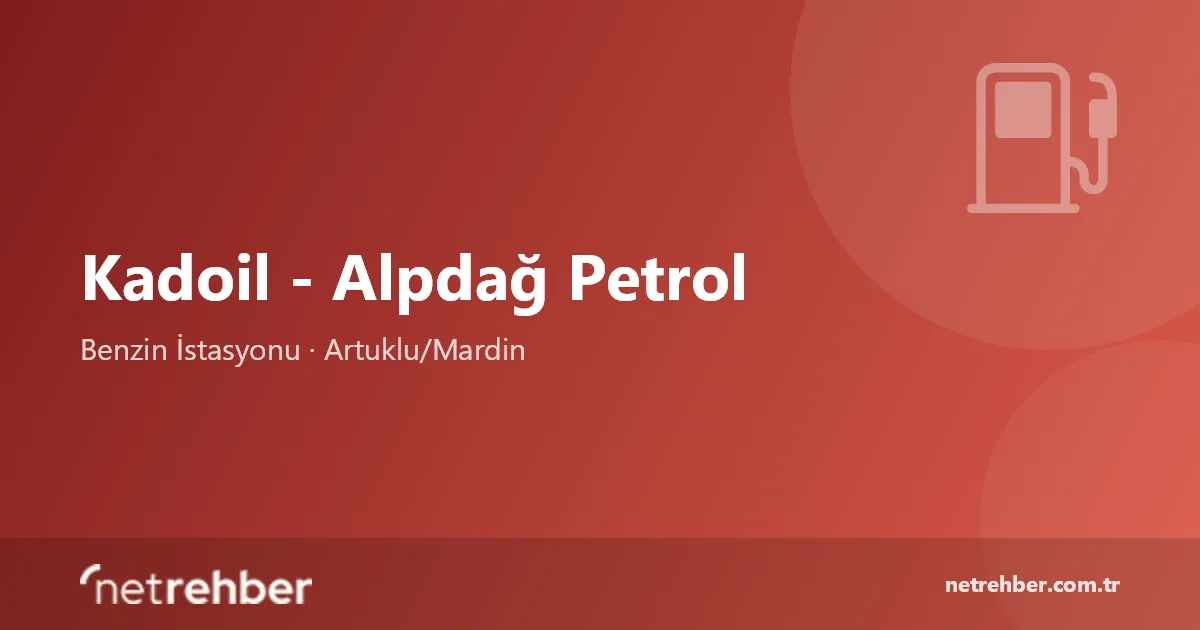 Kadoil - Alpdağ Petrol kapak görseli
