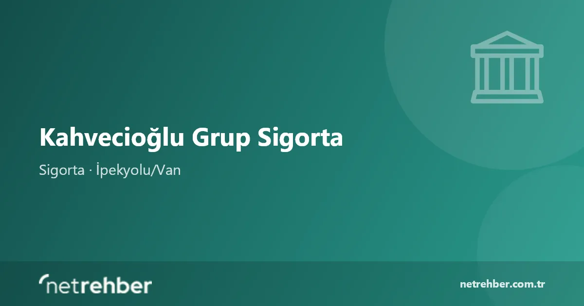 Kahvecioğlu Grup Sigorta kapak görseli