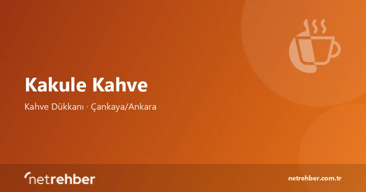 Kakule Kahve kapak görseli