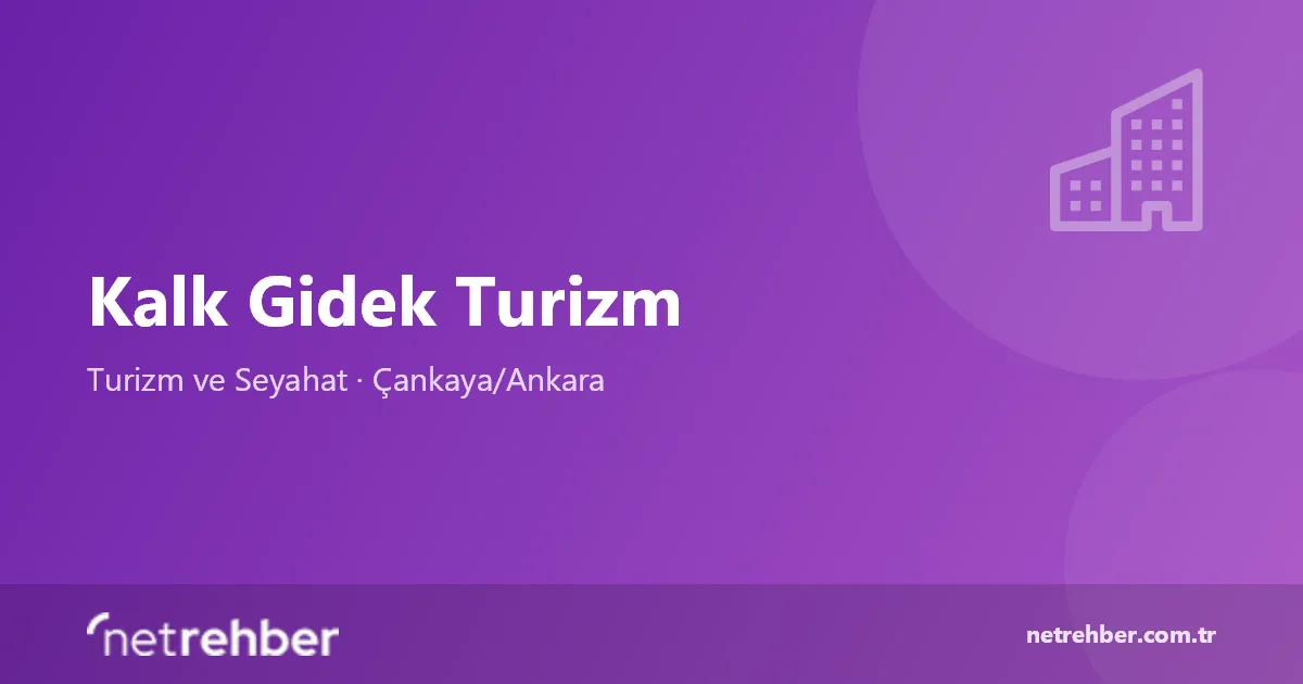 Kalk Gidek Turizm kapak görseli