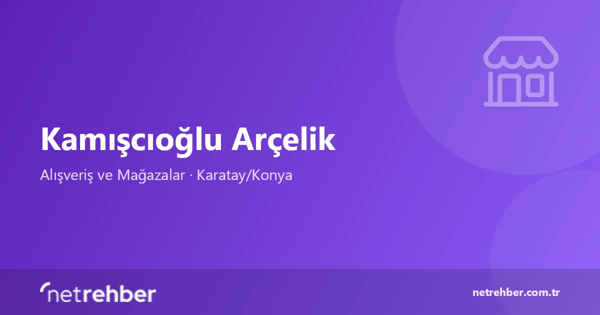 Kamışcıoğlu Arçelik kapak görseli