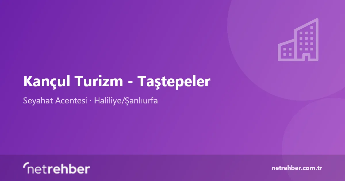 Kançul Turizm - Taştepeler kapak görseli