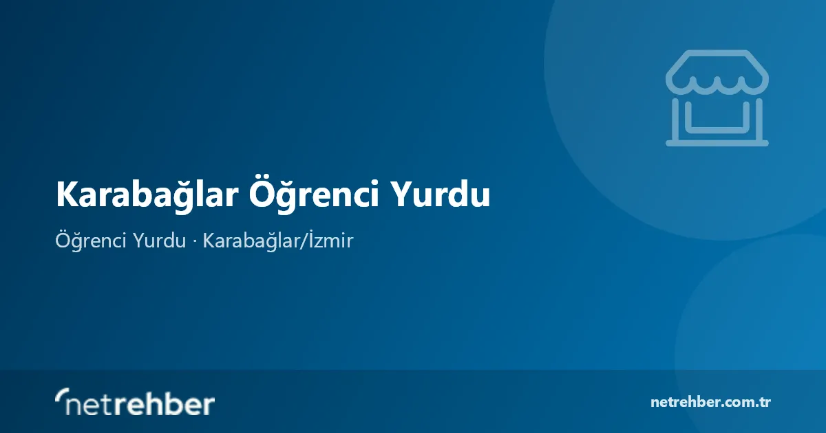 Karabağlar Öğrenci Yurdu kapak görseli