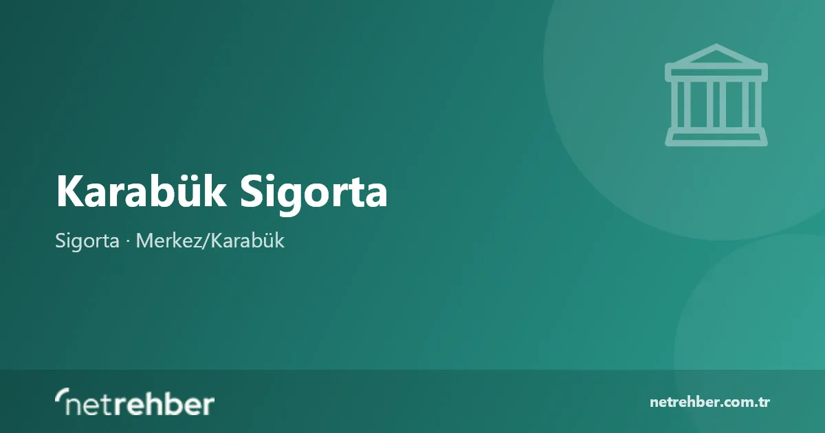 Karabük Sigorta kapak görseli
