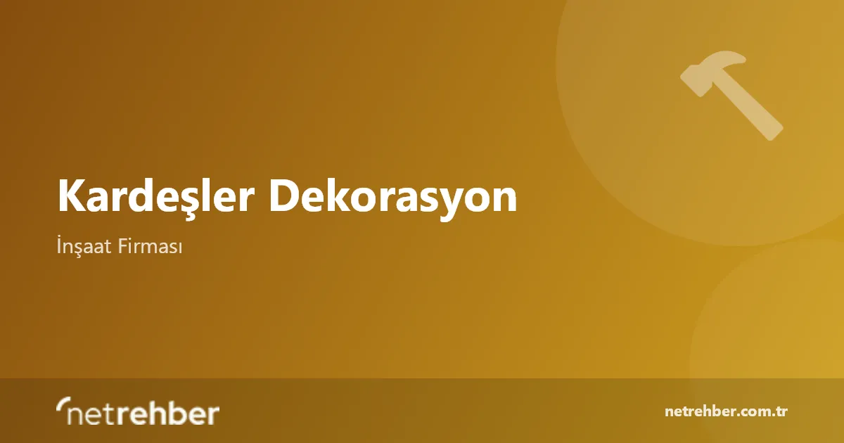 Kardeşler Dekorasyon kapak görseli