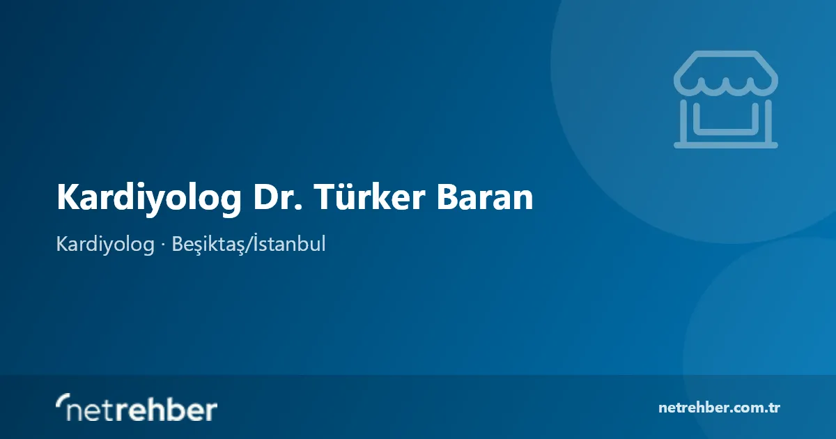 Kardiyolog Dr. Türker Baran kapak görseli