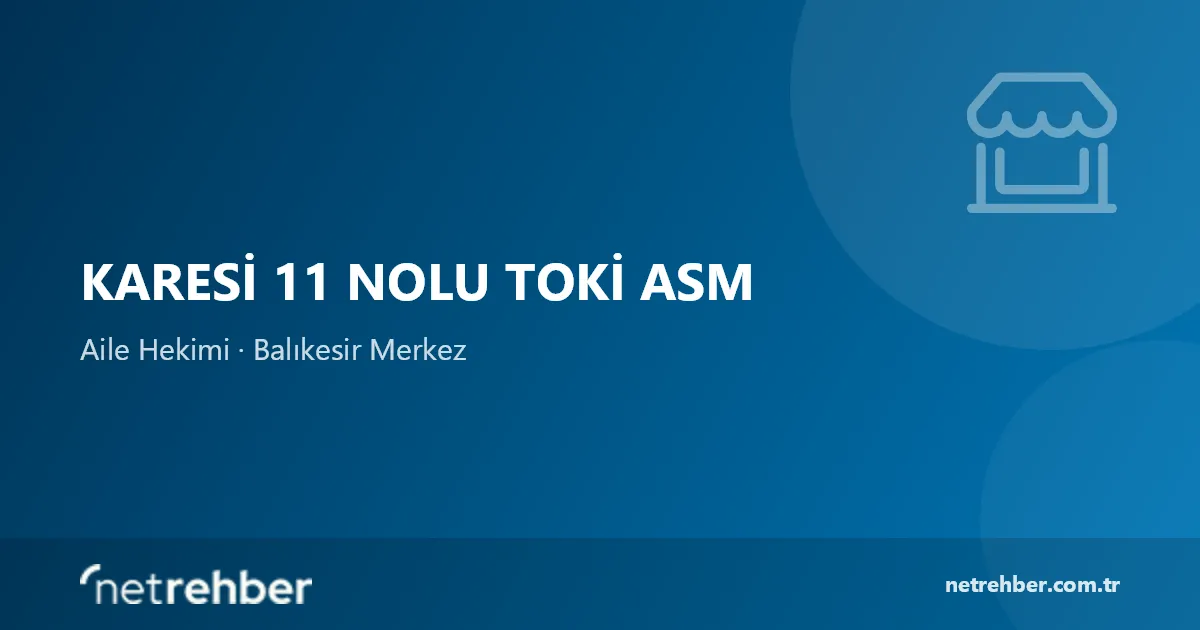 Karesi 11 Nolu TOKİ Asm kapak görseli