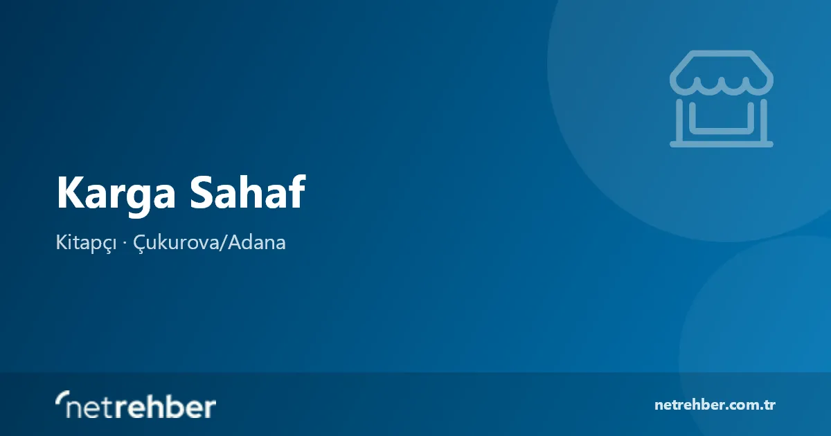 Karga Sahaf kapak görseli