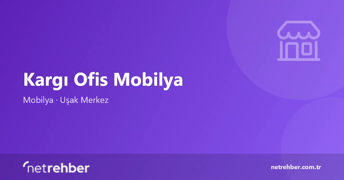 Kargı Ofis Mobilya kapak görseli