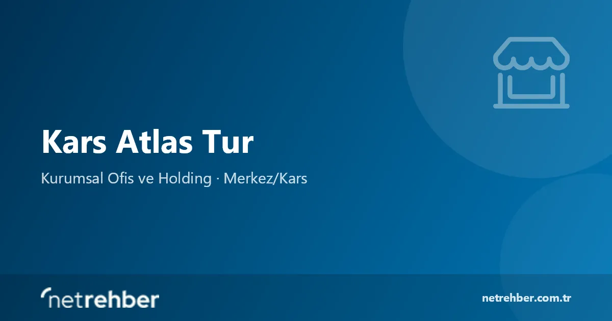 Kars Atlas Tur kapak görseli
