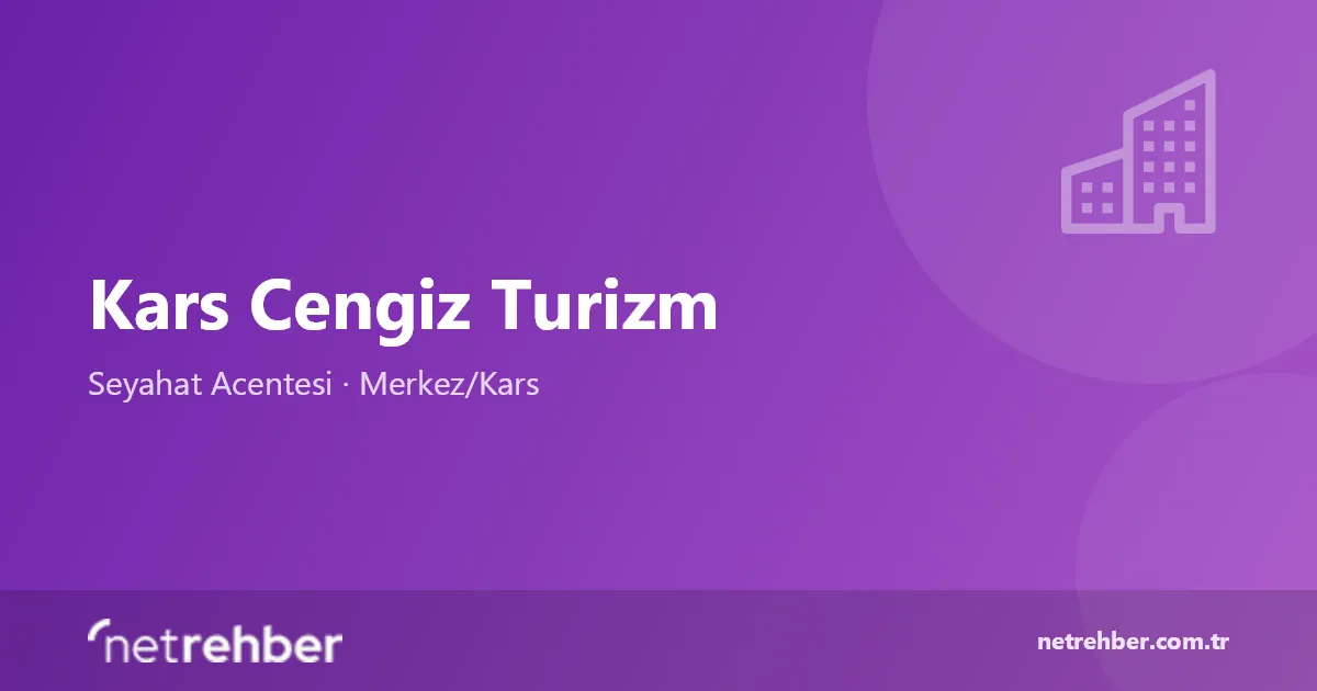 Kars Cengiz Turizm kapak görseli