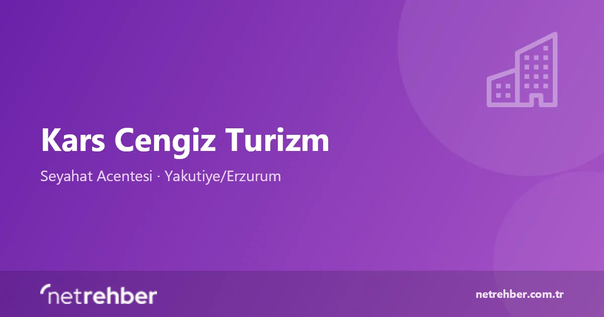 Kars Cengiz Turizm kapak görseli