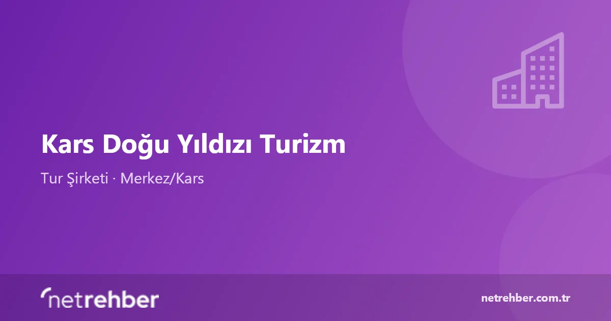 Kars Doğu Yıldızı Turizm kapak görseli