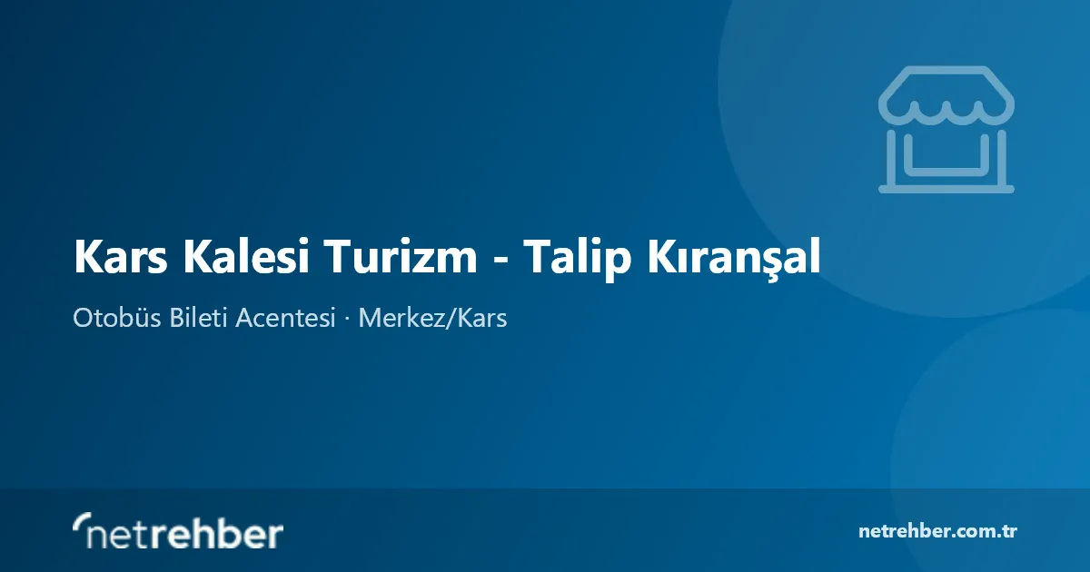 Kars Kalesi Turizm - Talip Kıranşal kapak görseli